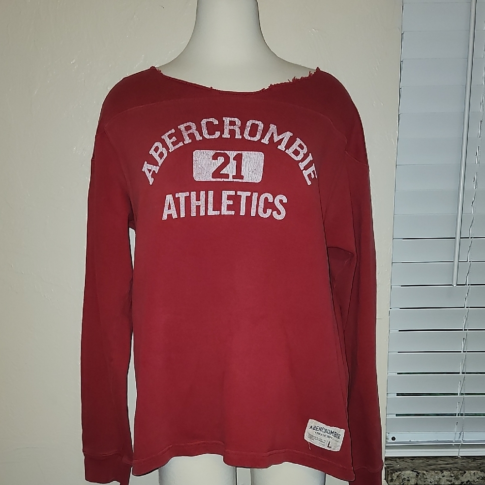 Abercrombie & Fitch Red Sweater Top